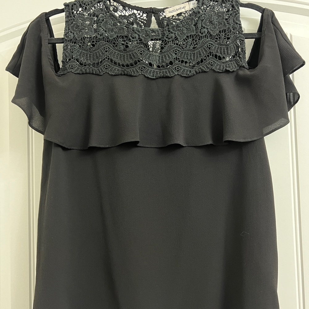 Black Hazel & Heart blouse